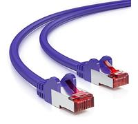 deleyCON 1m Cavo Patch CAT6 - S/FTP PIMF Schermatura - CAT-6 RJ45 Cavo di Rete Ethernet LAN Router DSL Switch Router Modem - Viola