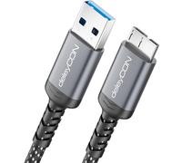 deleyCON 1m Cavo USB 3.0 Micro-B 5 Gbps - USB-A a Micro-B - Cavo Dati per Hard Disk Esterni HDD/SSD - per Toshiba, WD, Seagate, Samsung Galaxy S5/Note 3/Note Pro 12,2 ecc.