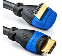 deleyCON 2m Cavo HDMI Angolato (Angolo 90°) - UHD 4K HDR 1080p 2160p EARC - per TV, Soundbar, Monitor, PC, Laptop, Proiettore, PS5, Xbox - Nero