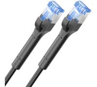 deleyCON 3,0m Cavo Patch CAT8 SLIM - 40 Gbit/s Cavo di rete - Nero | Cavo Ethernet ultrasottile per internet LAN veloce, connettore RJ45, in rame, con supporto PoE, per PS5, PC, router, TV