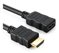 deleyCON 3,0m HDMI Prolunga - Compatibile con HDMI 2.0a/b/1.4a - UHD 4K HDR 3D 1080p 2160p ARC - High Speed con Ethernet - Nero