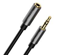 deleyCON 3,0m Jack Audio Stereo Cavo Prolunga Aux Cavo Jack da 3,5mm Presa Metallica Telefono Cellulare Smartphone Tablet Cuffia Ricevitore Hi-Fi (Extra Sottile & Flessibile)