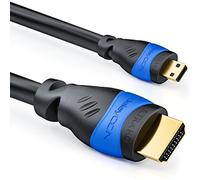 deleyCON 3,0m Micro Cavo HDMI - Compatibile con HDMI 2.0/1.4a - Alta Velocità con Ethernet (Ultimo Standard) - ARC 3D 4K Ultra HD 1080p 2160p - Nero