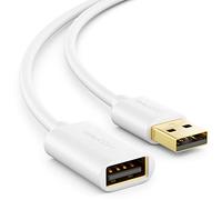 deleyCON 3,0m USB 2.0 Alta Velocità Cavo di Prolunga da Spina USB A a Presa USB A - Bianco