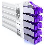 deleyCON 5x 1m CAT7 Cavo di Rete - 10 Gigabit - Cavo Patch RJ45 Cavo Ethernet (Rame, Schermatura SFTP PiMF) LAN DSL Interruttore Modem Router Pannello Patch CAT7 CAT6 CAT5 - Bianco