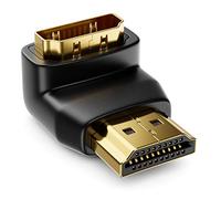 deleyCON Adattatore HDMI Angolato 270° Gradi - Connettore HDMI a Porta HDMI - Contatti Placcati in Oro - 3D 1080p FULL HD - Nero