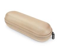 deleyCON Custodia Rigida Custodia Protettiva Custodia da Viaggio con Tasche a Rete per Spazzolini da Denti Elettrici Rasoio Pettini Articoli da Toelettatura Cosmetici - Oro Opaco