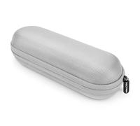 deleyCON Custodia Rigida Custodia Protettiva Custodia da Viaggio con Tasche a Rete per Spazzolini da Denti Elettrici Rasoio Pettini Articoli da Toelettatura Cosmetici - Argento