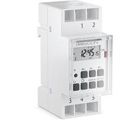 Deleycon Timer digitale per installazione in centrali con display LCD e Ip20 settimanale digitale (installazione) 3600W Bianco