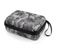 deleyCON Viaggio Accessori Organizer Borsa Feltro Piccola - Hardcase con Divisori - per Elettronica, Caricatore, Alimentatore, Cavi, Auto, Accessori da Viaggio, Tagliacapelli, Fotocamera - Camouflage