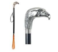 DELFA Calzascarpe Design Aquila fatta di legno, lunghezza confortevole 70 cm