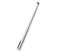 Delfa Calzascarpe in metallo, lunghezza 52 cm e molto stabile, calzascarpe, lunghezza comfort, argento, 52