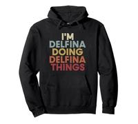 Delfina Name Delfina Personalized Name First Given Felpa con Cappuccio