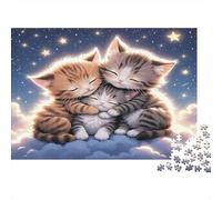 Delfini Puzzle 38x26cm 1000 Pezzi Carta Riciclata Adulti Banco Delfini Oceano Impossibile Difficile Pensiero Cerebrale Decorazione Casa Regalo