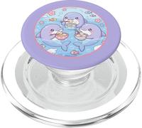 Delfini super carini che mangiano gnocchi anime oceano design PopSockets PopGrip per MagSafe