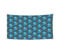Delfini Tartaruga Mare Squalo Polpo Barriera Corallina Stampa Banner di Halloween Perfetto per Halloween Natale Design su un solo lato Forniture per decorazioni per feste