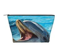 Delfino adorabile stampato, Borsa da toilette Borsa per trucco Borsa per cosmetici Borsa da toilette da viaggio portatile