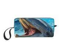 Delfino adorabile stampato, Borsa per il trucco Borsa per cosmetici Borsa da toilette da viaggio portatile Borsa per trucco Organizer