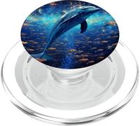 Delfino carino blu oceano amante del mare PopSockets PopGrip per MagSafe