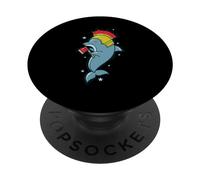 Delfino con Crista e Casco Bush Knight PopSockets PopGrip Adesivo
