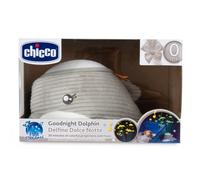 Chicco Proiettore Delfino Dolce Notte per Neonato, Luce Notturna 7 Colori con Suoni dell'Oceano e Musica Classica, 30 Minuti di Proiezione, Volume Regolabile, Lavabile in Lavatrice, 0 Mesi +