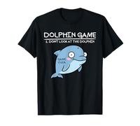 Delfino Gioco Non Guardare Il Delfino Divertente Delfino Maglietta
