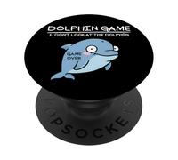 Delfino gioco non guardare il delfino divertente delfino PopSockets PopGrip Adesivo