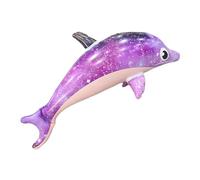 Delfino Gonfiabile - Galleggiante Delfino Gigante, Portabicchieri con Manici | Animali marini gonfiabili e stellati, passeggiata con delfini, piscina, spiaggia, feste acquatiche familiari