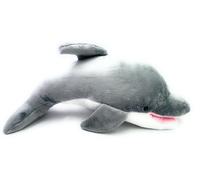Delfino Grande Peluche Animale 46Cm Grigio