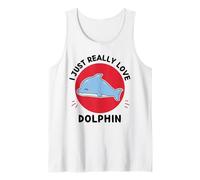 Delfino Kawaii I Just Really Love Cute Dolphin Lover Canotta