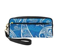 Delfino magico, Borsa per il trucco Borsa per cosmetici Borsa da viaggio portatile da toilette Astuccio in pelle per donne e ragazze