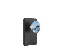 Delfino oceano che salta le onde marine scena della fauna selvatica design PopSockets PopWallet per MagSafe