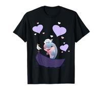 Delfino pesce pesce marittimo barca cuore bambini bambino Maglietta