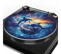 Delfino Slipmatt feltro disic per Crosley nero panno di velluto 1 pz sottile tappetino antistatico giradischi pad antiscivolo pad fonografo