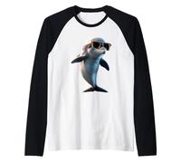 Delfino Subacqueo Delfini Oceano Carino Delfino Maglia con Maniche Raglan