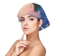 Delfino tursiope all'alba,Cuffia da notte in raso per adulti - Cuffia da notte elastica per donna, copricapelli per la notte