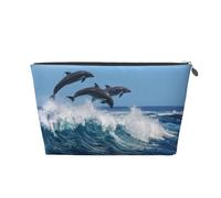 Delfino tursiope comune, Borsa da toilette Borsa per trucco Borsa per cosmetici Borsa da toilette da viaggio portatile