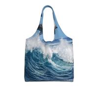 Delfino tursiope comune,Borse riutilizzabili, borse della spesa, borsa a tracolla in tela di grande capacità