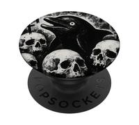 Delfino vuole un satanico Halloween con orrore gotico PopSockets PopGrip Adesivo
