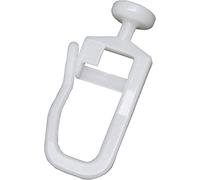 DELFRA 200 feltrini pieghevoli, con testa di 7 mm, per binari per tende, con gancio richiudibile (200)