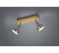Trio Leuchten Delhi Lampada da soffitto E14, 40 W, Nichel Anticato
