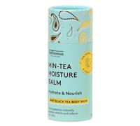 Delhicious Min-Tea Moisture Balsamo Corpo per Pelle Secca e Prurita - Crema Idratante Lenitiva alla Menta Piperita e Burro di Karitè - Sollievo dall'Eczema, Trattamento dalla Psoriasi - Naturale, Vega