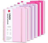 deli 6 Pack Lined Spiral Journal Notebook, 160 Pages, A5 (5.5"x8") Hardcover Writing Notebook, College Ruled Spiral Bound Journal for Women & Men - Perfect for Work, School, Office & Note Taking