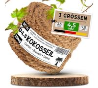 deli4you Corda di cocco per piante - 4.5 mm x 50 m Corda di cocco per alberi Corda di fibra di cocco per alberi Corda di cocco per alberi Nastro di cocco non trattato per legare le erbe