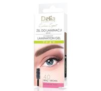 Delia Cosmetics - Esperto di Sopracciglia - Gel Laminazione Sopracciglia - Marrone - Formula Vegana - Fissaggio Forma Sopracciglia - Miglioramento del Colore - Biotina, Peptidi, Glicerina - 4ml