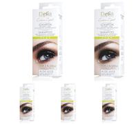 Delia Cosmetics - Eyebrow Expert - Shampoo per Sopracciglia e Ciglia - Ciglia Naturali e Artificiali - Formula Vegana - Idratazione e Nutrizione - Preparazione ai Trattamenti - 50ml (Confezione da 5)