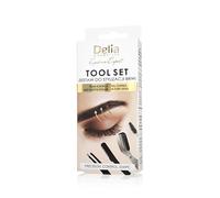 Delia Cosmetics - Eyebrow Expert Tool Set - Set per lo styling delle sopracciglia 4-in-1, Pinzetta, Forbicine, Trimmer, Spazzola, Modellamento e definizione precisi