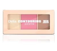 Delia Cosmetics - Mix & Match - Cold Touch Palette Contouring Viso - Bronzer, Blush e Illuminante 3in1, Toni Freddi, Pigmentazione Modulabile, Formula Setosa, 9 g