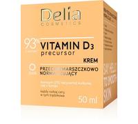 Delia Cosmetics - Precursore della vitamina D3 - Crema da giorno normalizzante antirughe - Tutti i tipi di pelle, acneica - Idratante, Rassodante - Coenzima Q10 - Niacinamide - Curcuma - 50ml