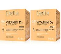 Delia Cosmetics - Precursore della vitamina D3 - Crema Notte normalizzante antirughe - Tutti i tipi di pelle, acneica - Idratante, Rassodante - Coenzima Q10 - Niacinamide - Curcuma - 50ml